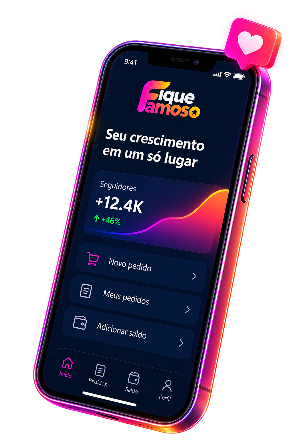 Aplicativo Fique Famoso: seu crescimento em um só lugar